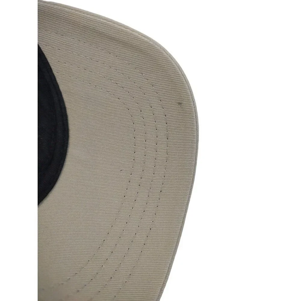 Miami South Beach American Flag Baseball Hat Embroidered Adjustable Khaki RARE!!